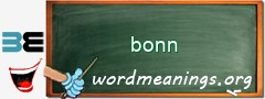 WordMeaning blackboard for bonn